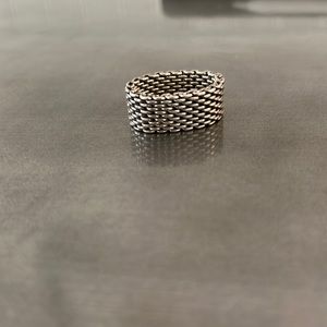 Tiffany sommerset silver ring, size 7
